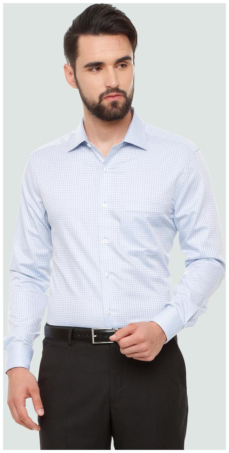 

Louis Philippe Men Regular fit Formal Shirt - Blue
