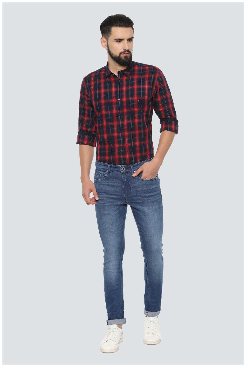 

Louis Philippe Men Blue Slim Fit Jeans