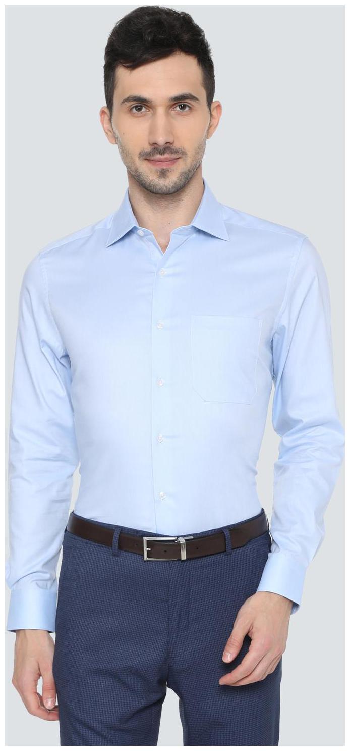

Louis Philippe Men Regular fit Formal Shirt - Blue