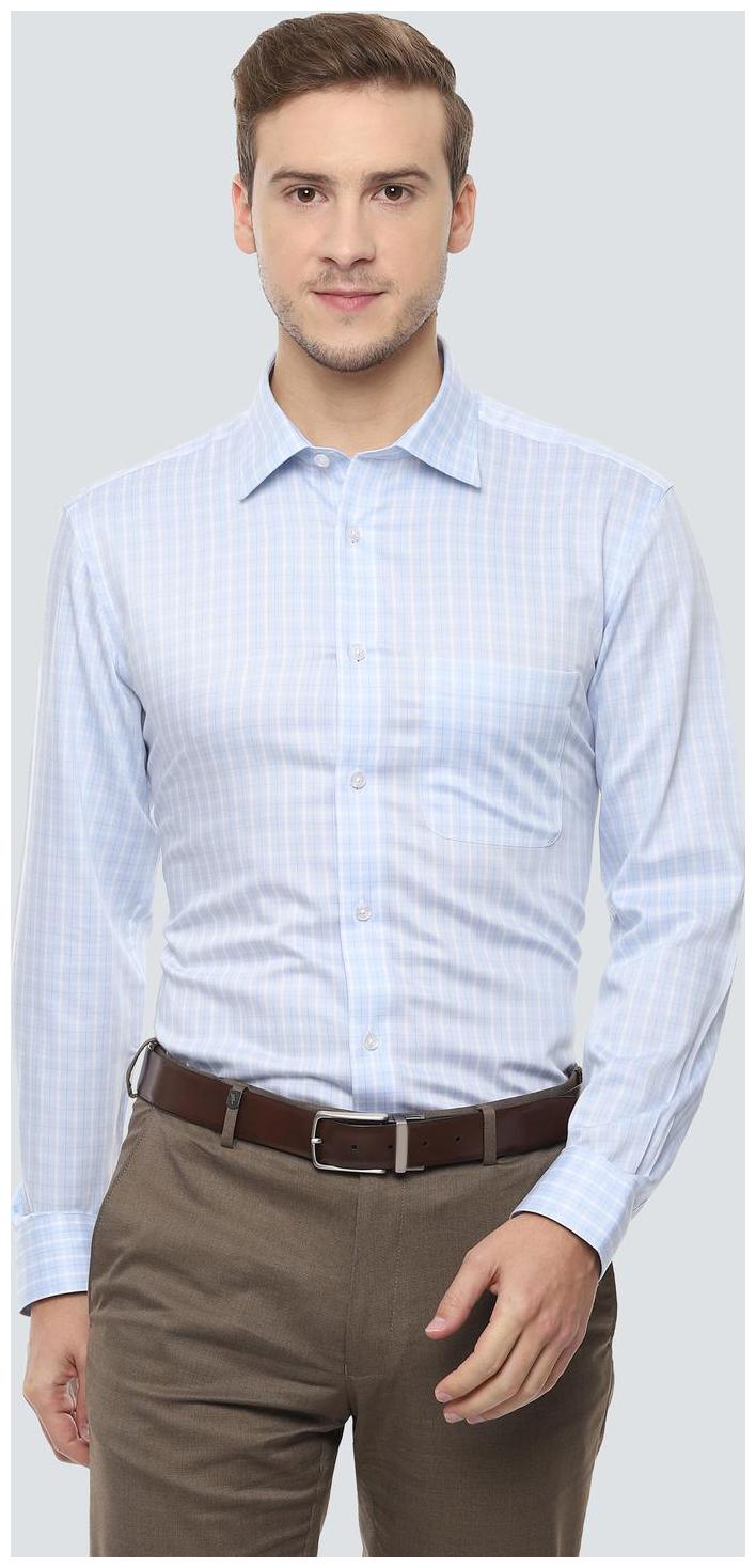 

Louis Philippe Men Regular fit Formal Shirt - Blue