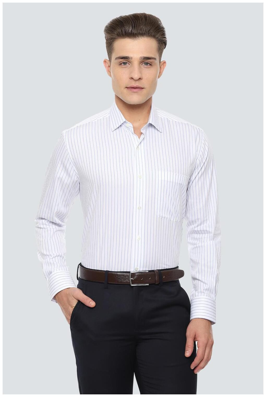 

Louis Philippe Men Regular fit Formal Shirt - White