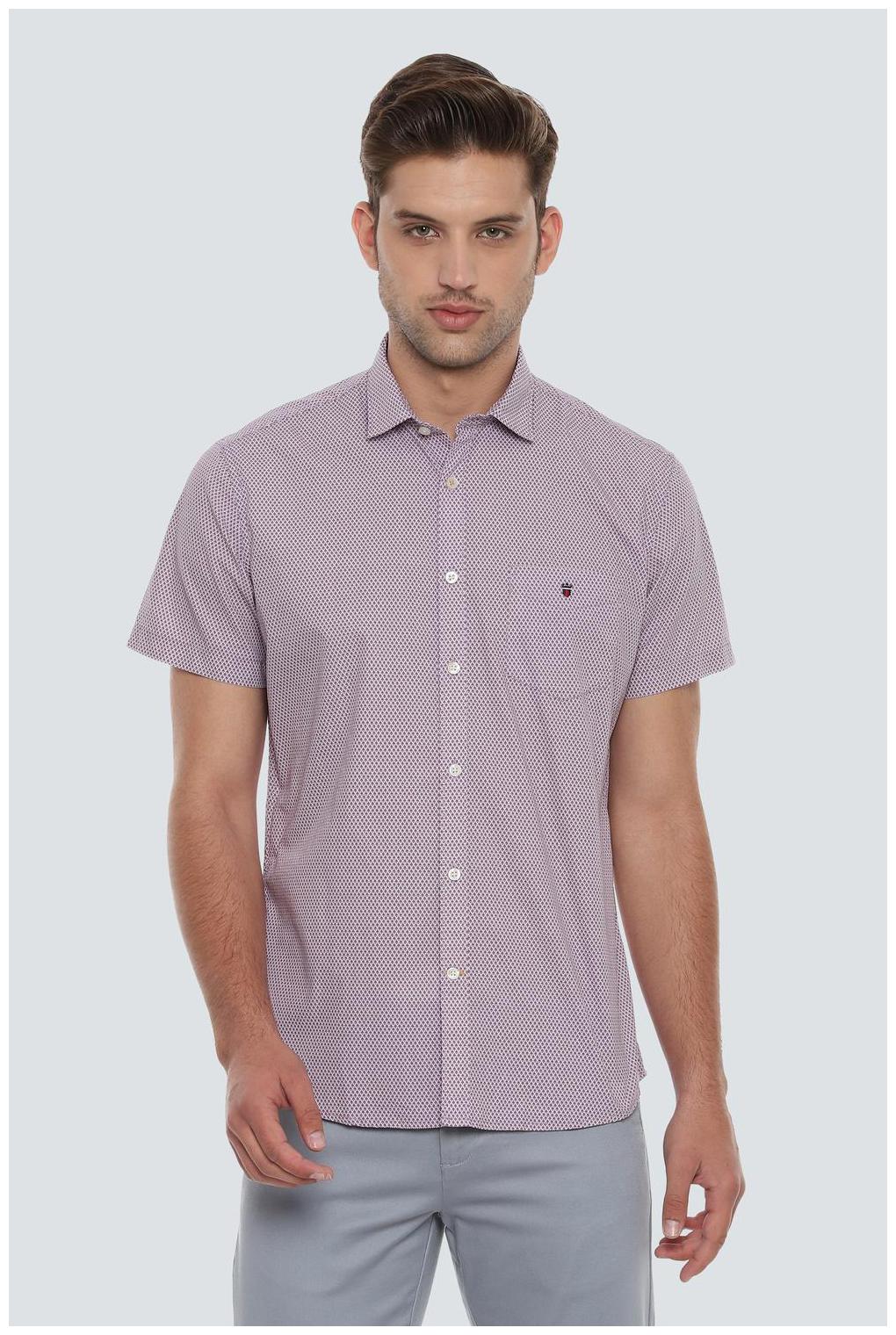 

Louis Philippe Men Purple Pinstrips Slim Fit Casual Shirt