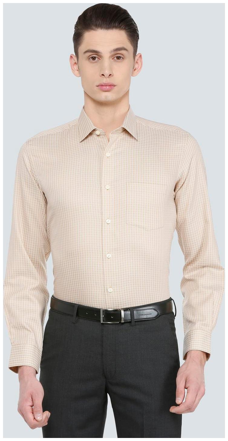 

Louis Philippe Men Slim fit Formal Shirt - Beige