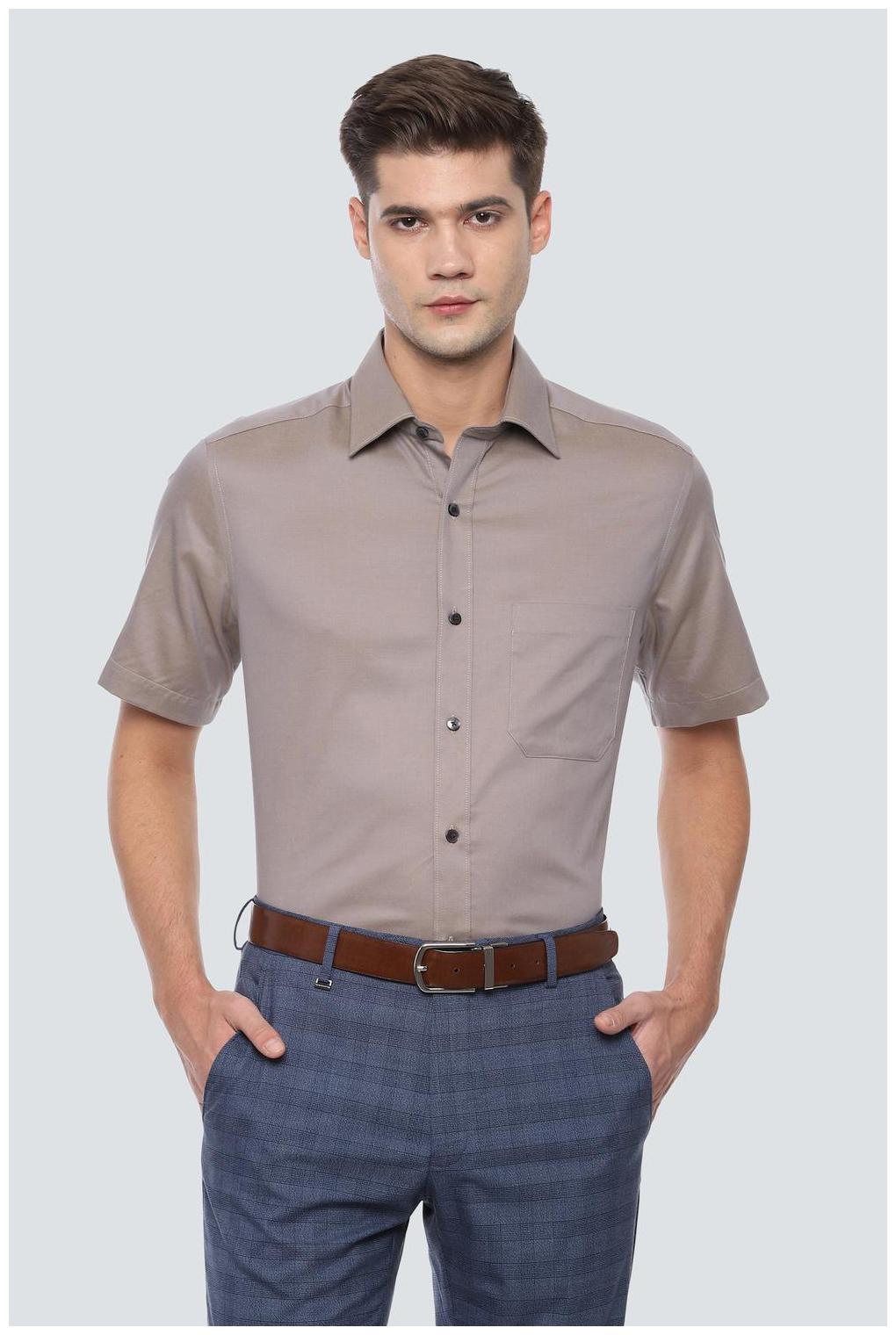 

Louis Philippe Men Regular fit Formal Shirt - Brown