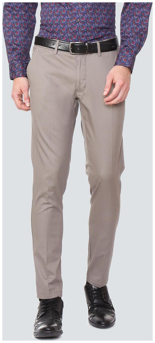 

Louis Philippe Men Solid Slim Fit Formal Trouser - Grey