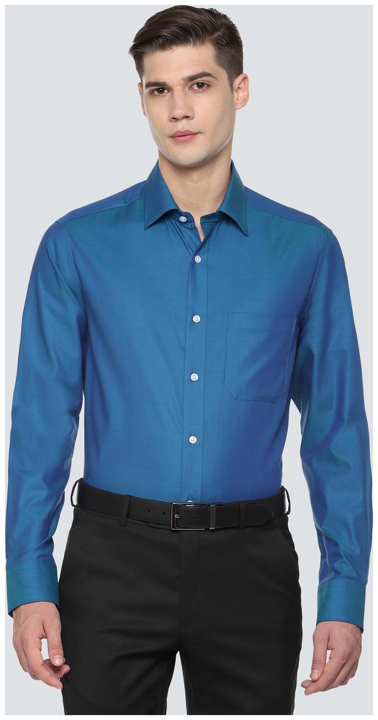 

Louis Philippe Men Regular fit Formal Shirt - Blue