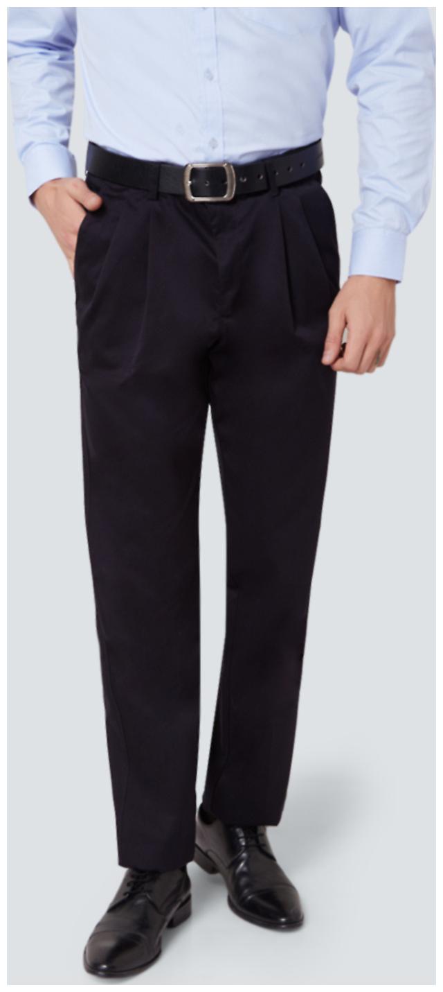 

Louis Philippe Men Solid Regular Fit Formal Trouser - Blue