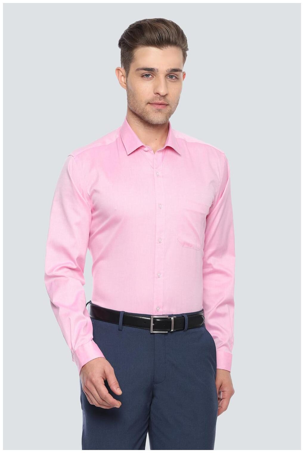 

Louis Philippe Men Slim fit Formal Shirt - Pink