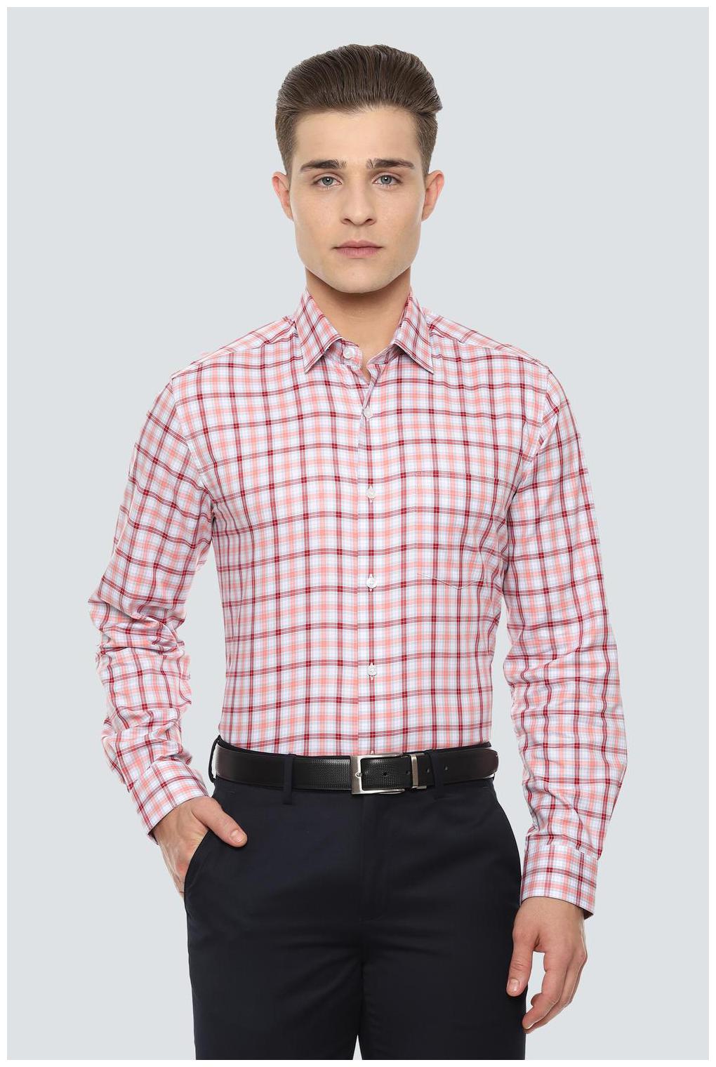 

Louis Philippe Men Slim fit Formal Shirt - Red