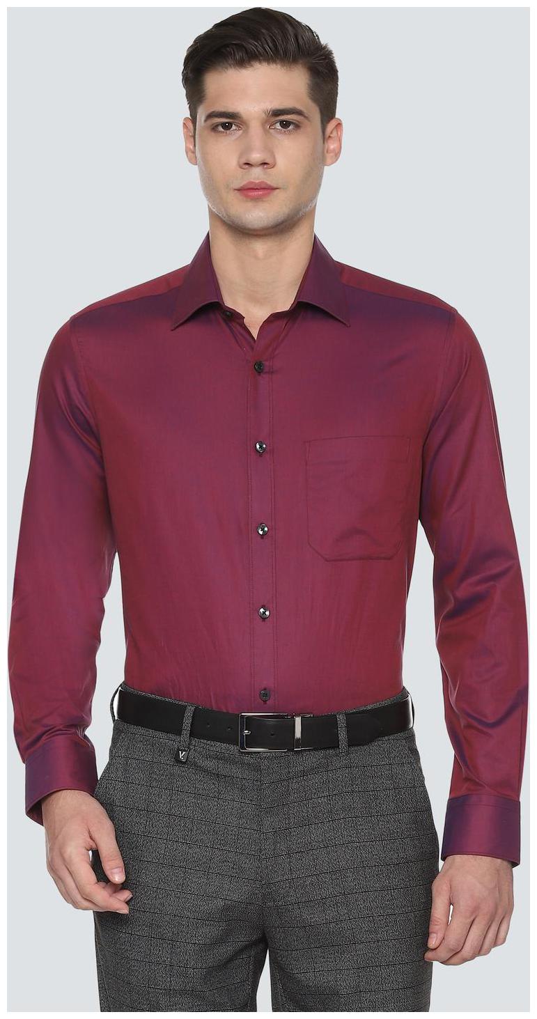 

Louis Philippe Men Regular fit Formal Shirt - Maroon