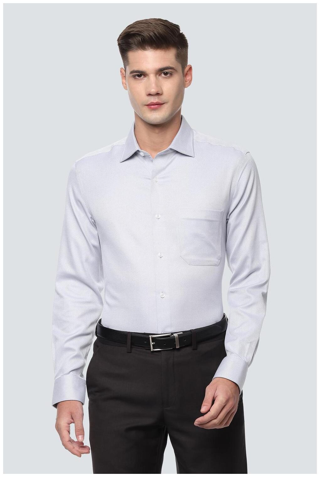 

Louis Philippe Men Regular fit Formal Shirt - Grey