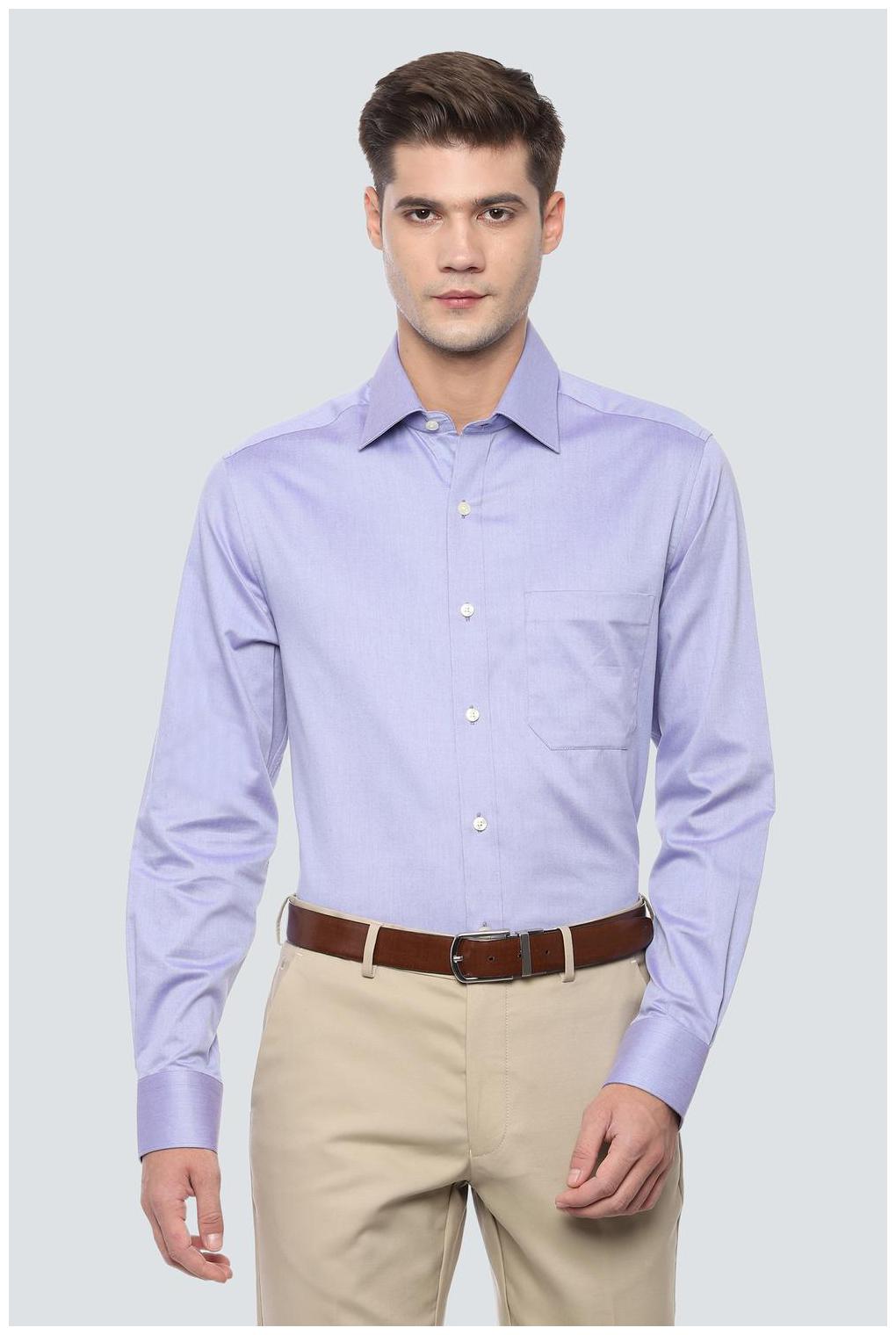 

Louis Philippe Men Regular fit Formal Shirt - Purple