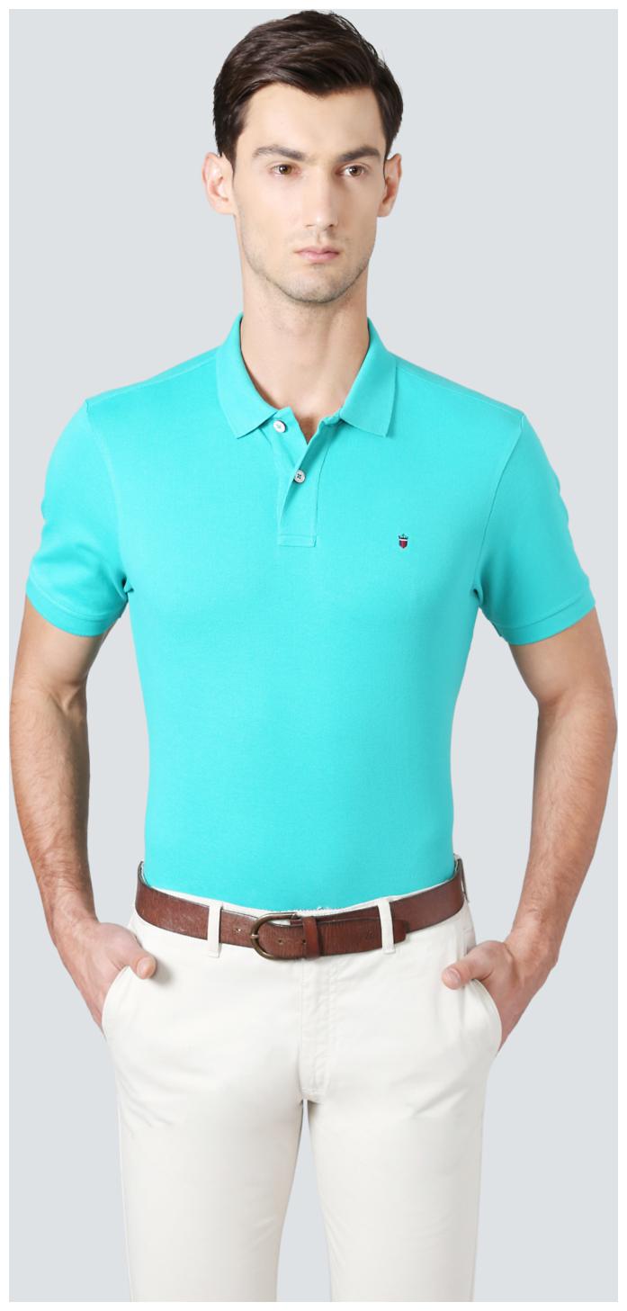

Louis Philippe Men Green Regular fit Cotton Polo collar T-Shirt - Pack Of 1
