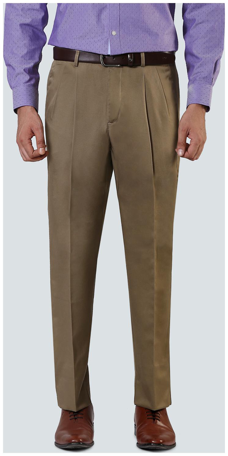 

Louis Philippe Men Solid Regular Fit Formal Trouser - Brown