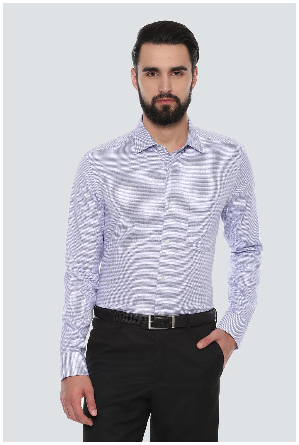 

Louis Philippe Men Regular fit Formal Shirt - Blue