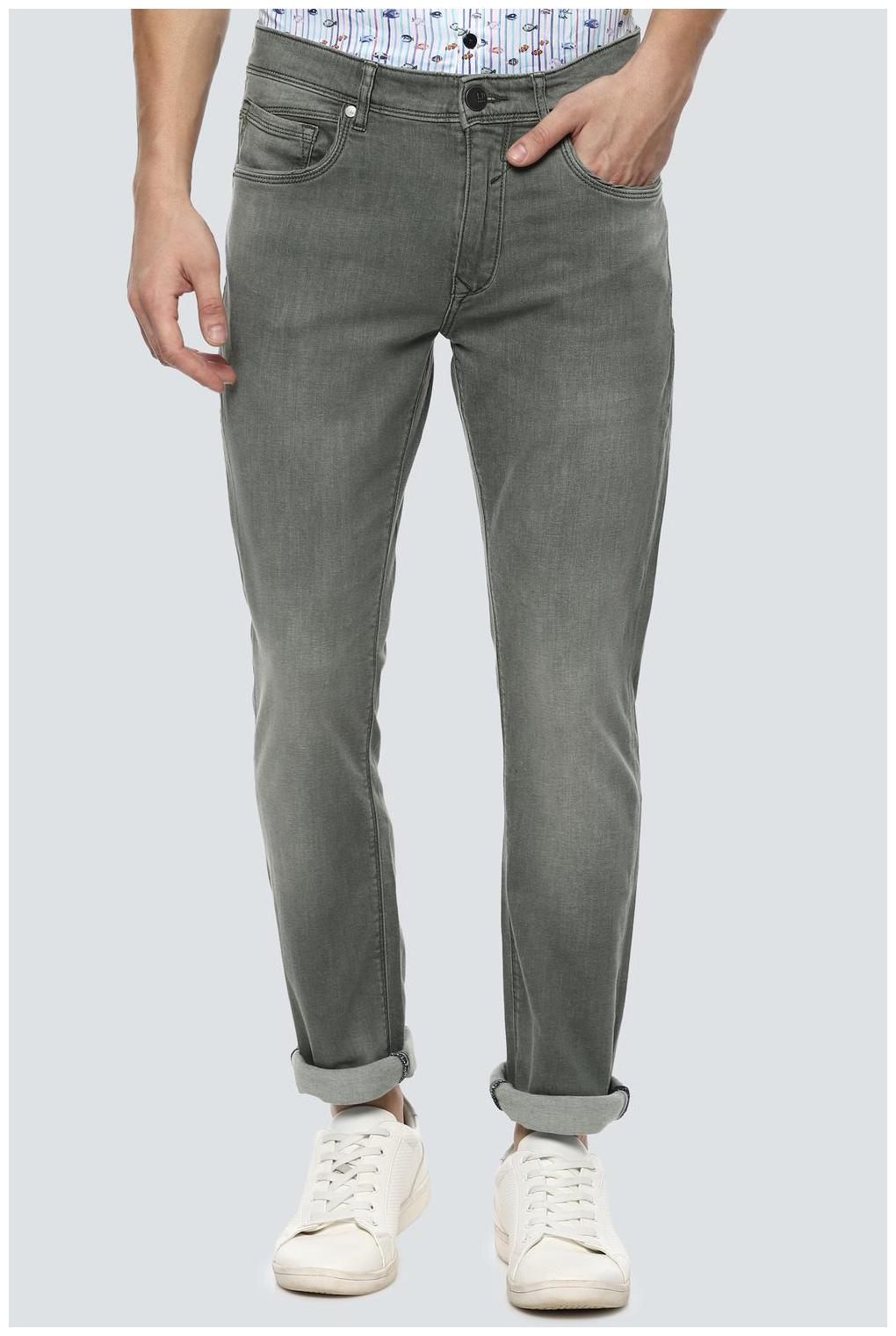 

Louis Philippe Men Grey Slim Fit Jeans