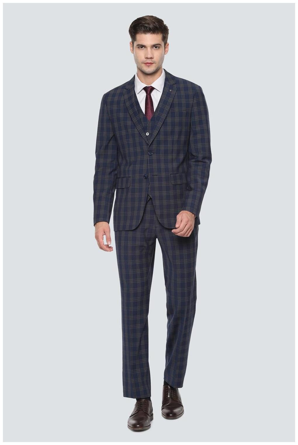 

Louis Philippe Blue Three Piece Suit
