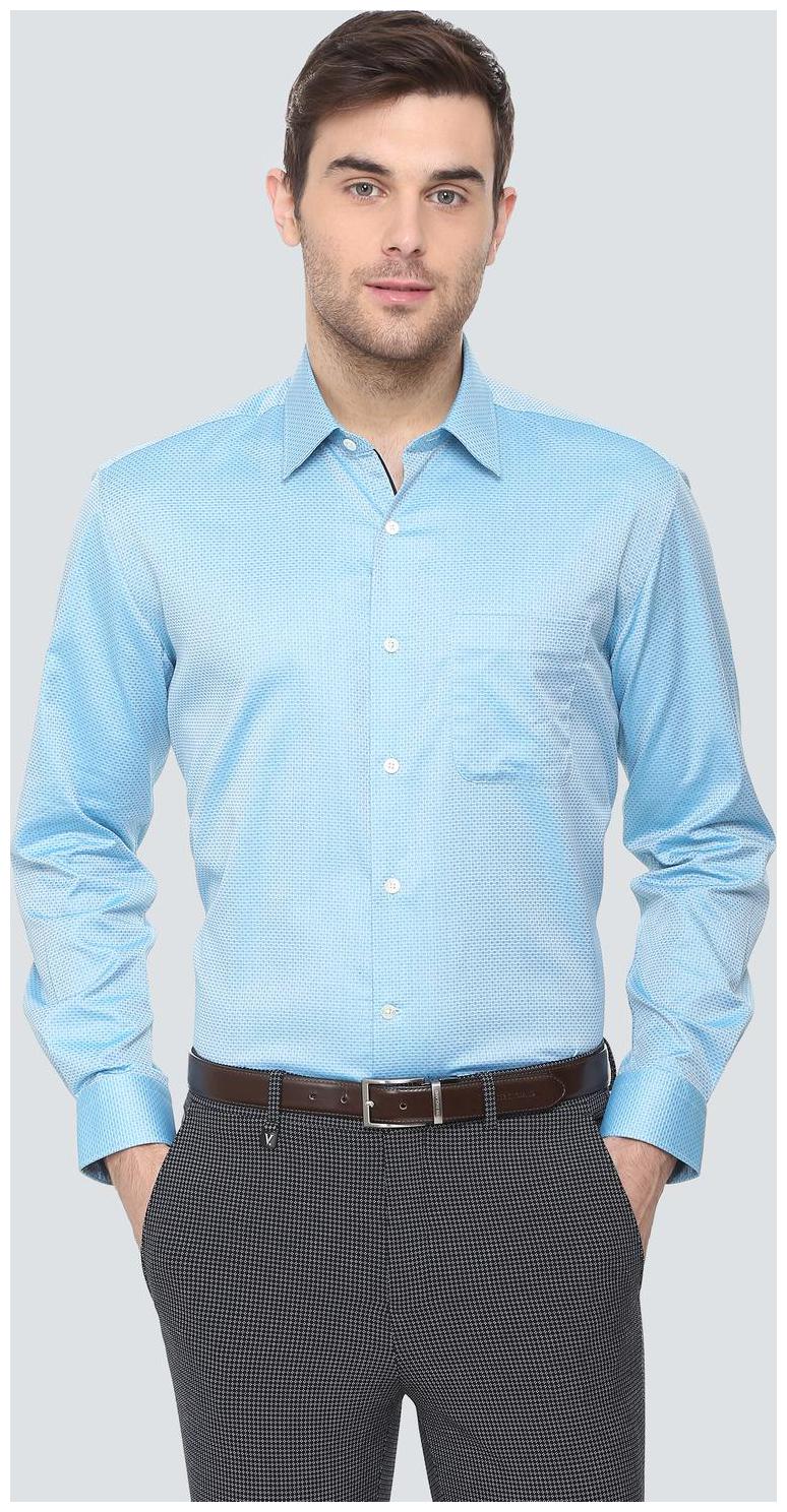 

Louis Philippe Men Regular fit Formal Shirt - Blue