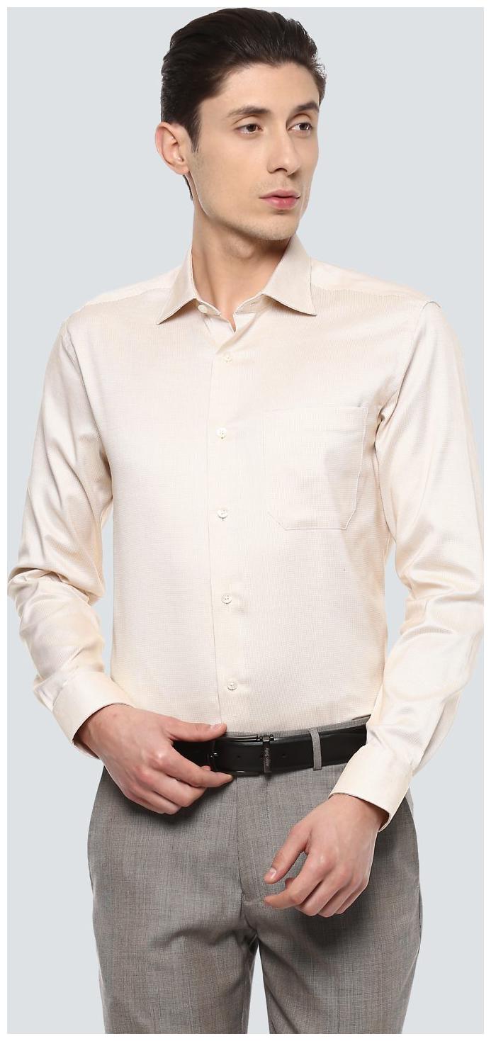 

Louis Philippe Men Slim fit Formal Shirt - Beige