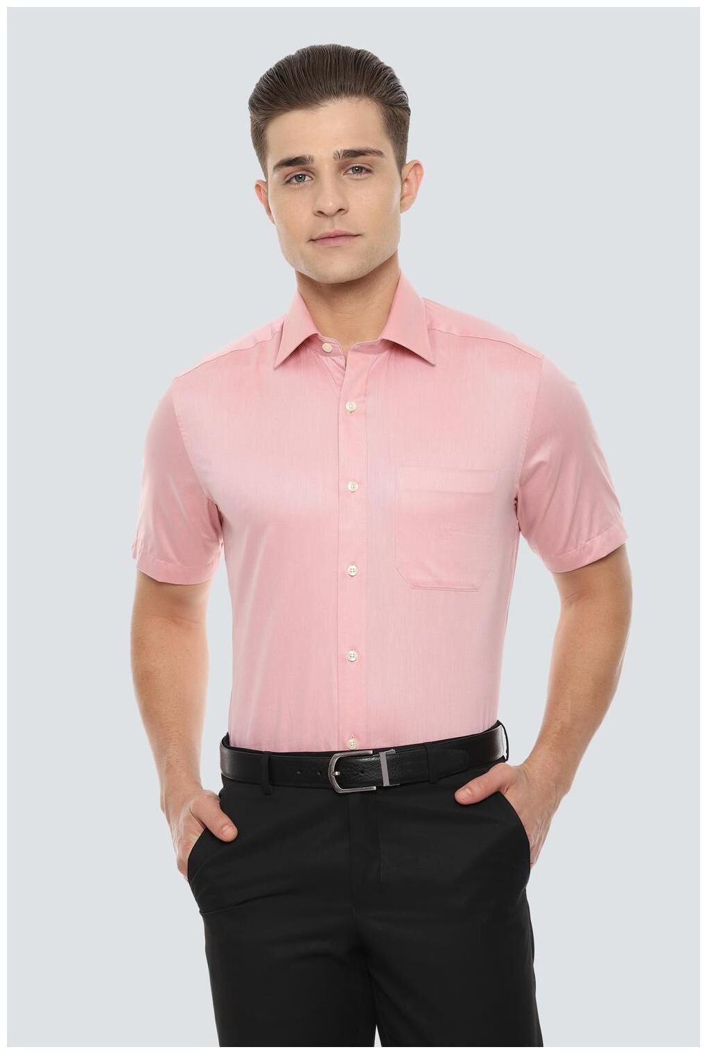 

Louis Philippe Men Regular fit Formal Shirt - Pink