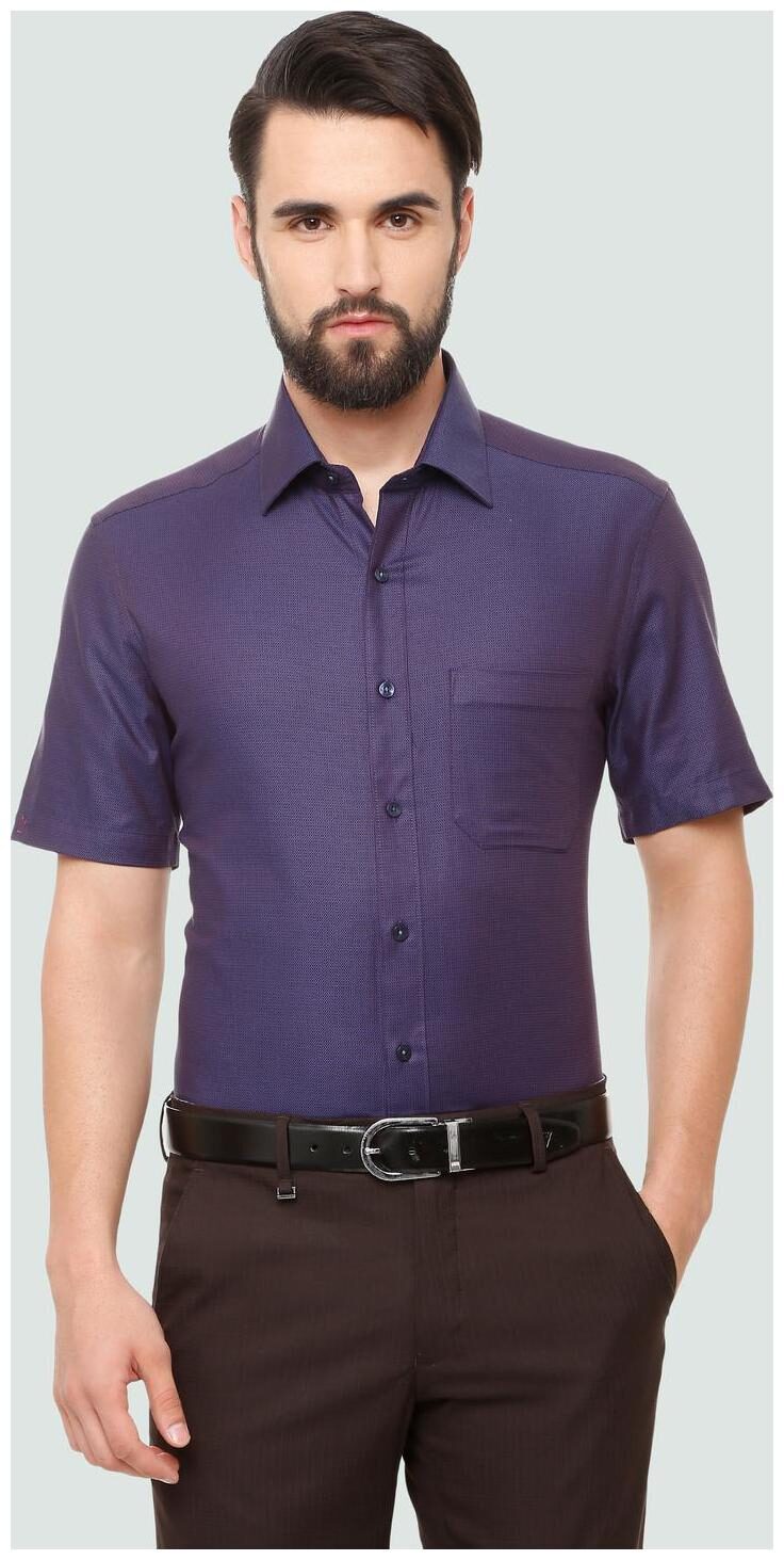 

Louis Philippe Men Regular fit Formal Shirt - Purple