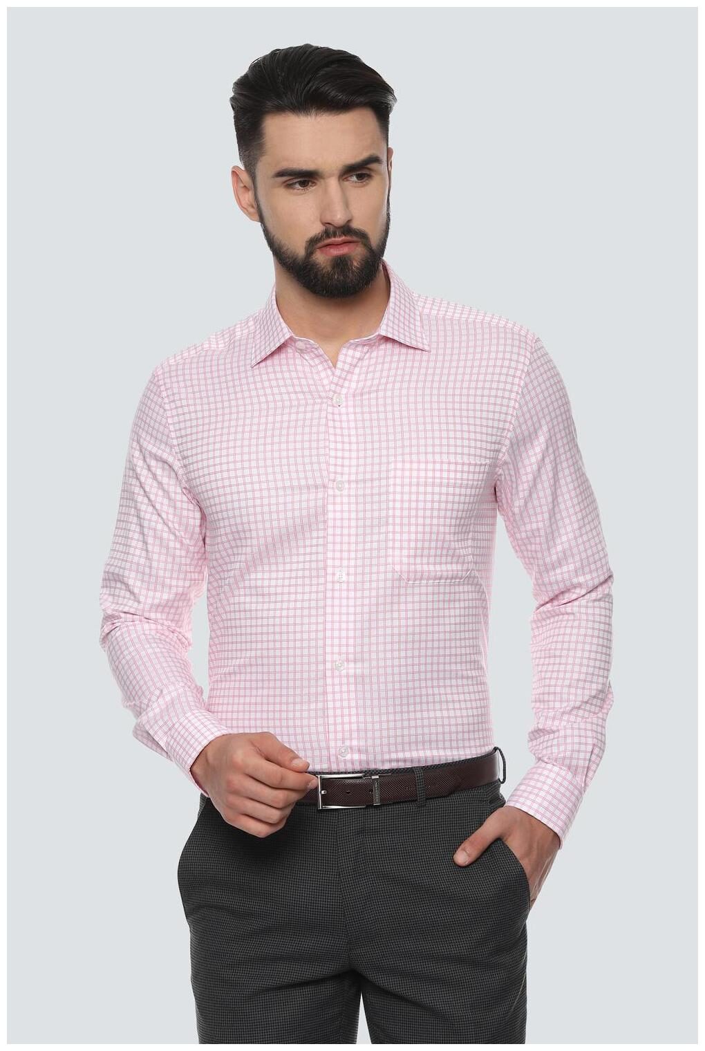 

Louis Philippe Men Regular fit Formal Shirt - Pink