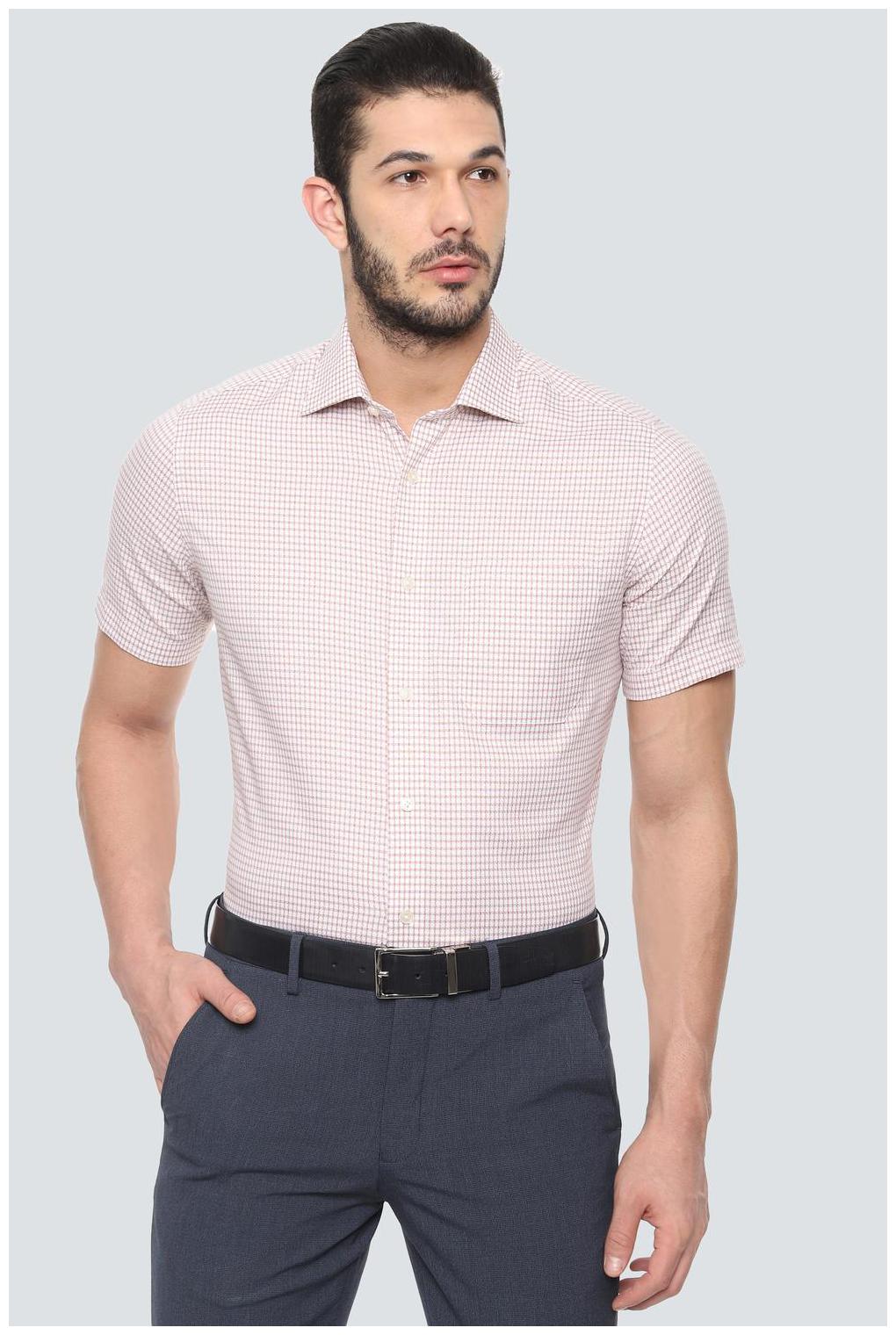 

Louis Philippe Men Regular fit Formal Shirt - Brown