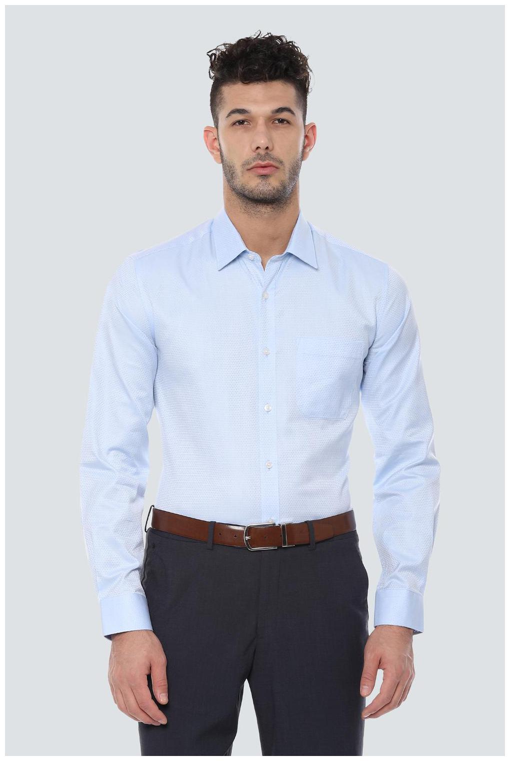 

Louis Philippe Men Slim fit Formal Shirt - Blue