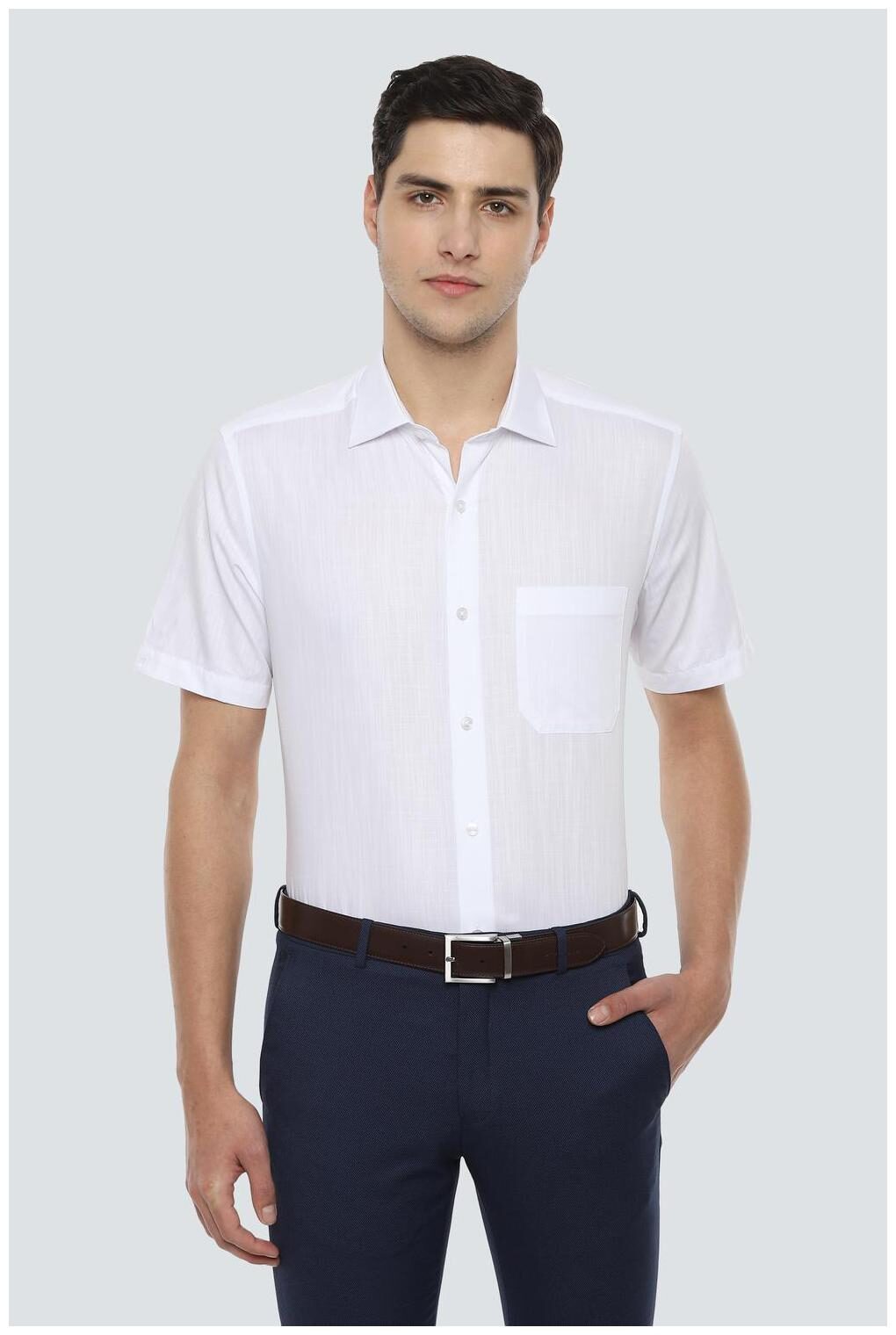 

Louis Philippe Men Regular fit Formal Shirt - White