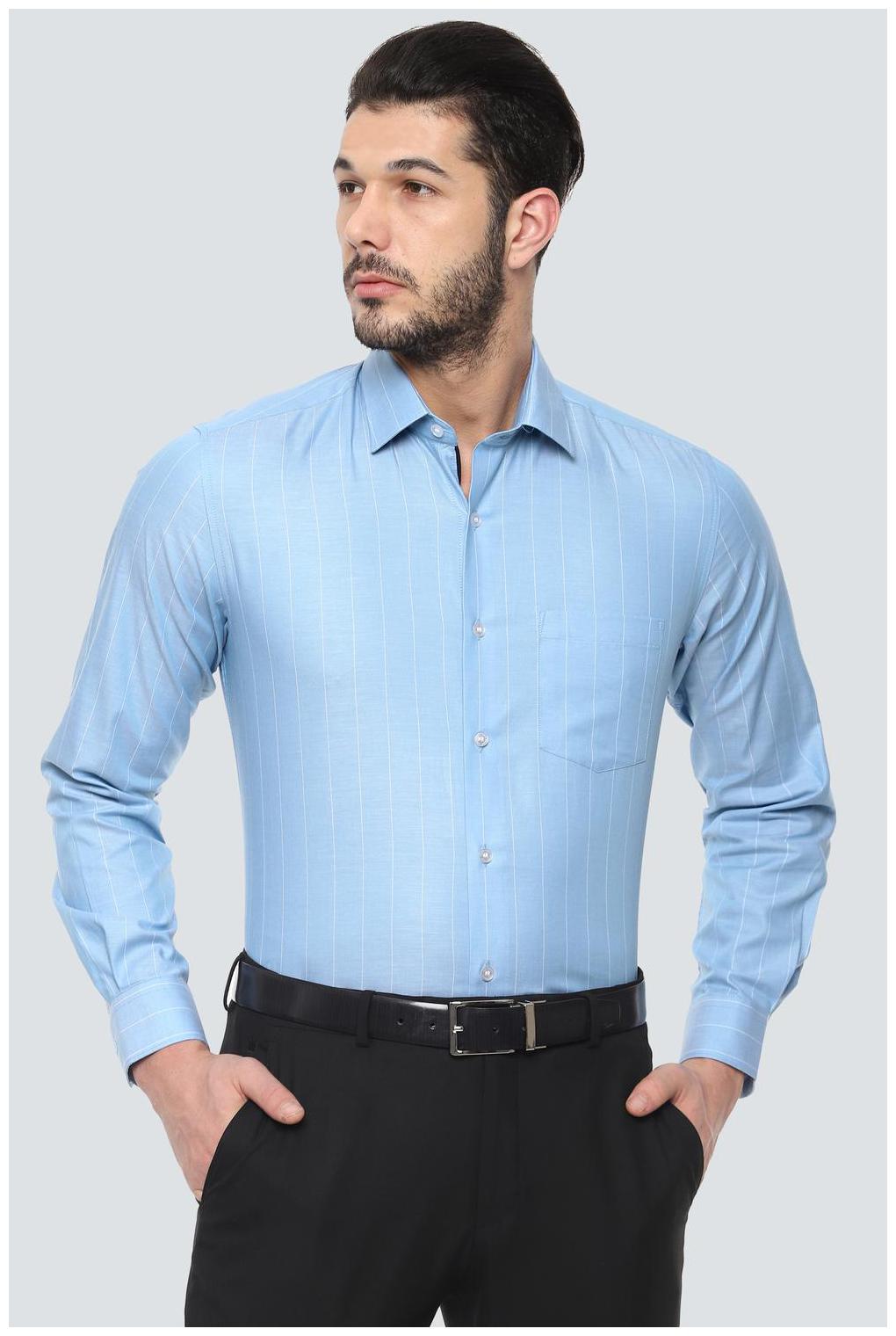 

Louis Philippe Men Slim fit Formal Shirt - Blue