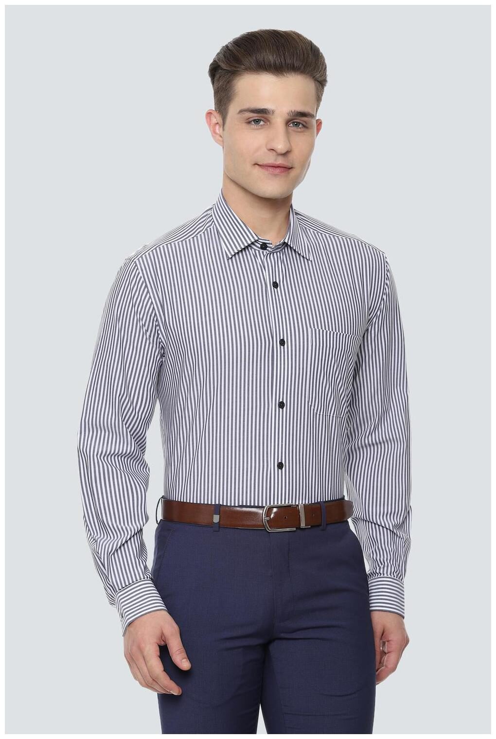 

Louis Philippe Men Slim fit Formal Shirt - Grey