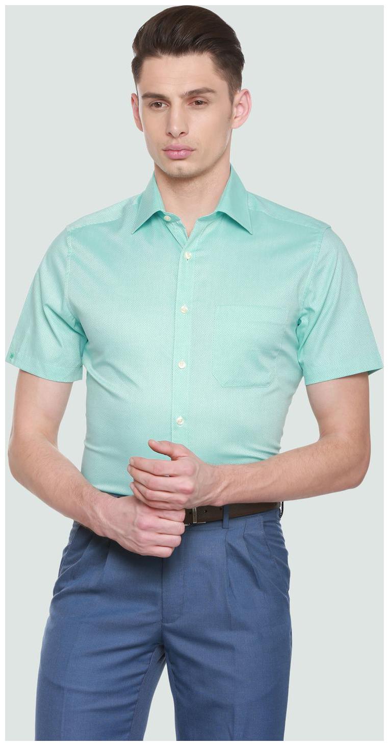 

Louis Philippe Men Regular fit Formal Shirt - Blue