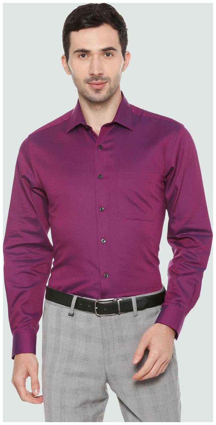 

Louis Philippe Men Slim fit Formal Shirt - Purple