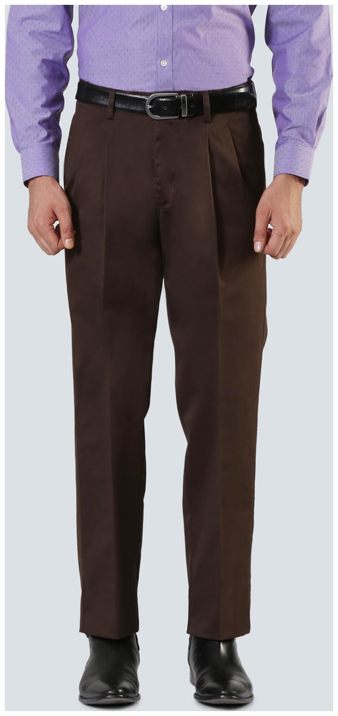 

Louis Philippe Men Solid Regular Fit Formal Trouser - Brown