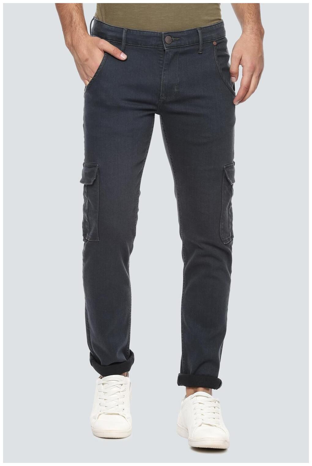

Louis Philippe Men Navy Blue Slim Fit Jeans