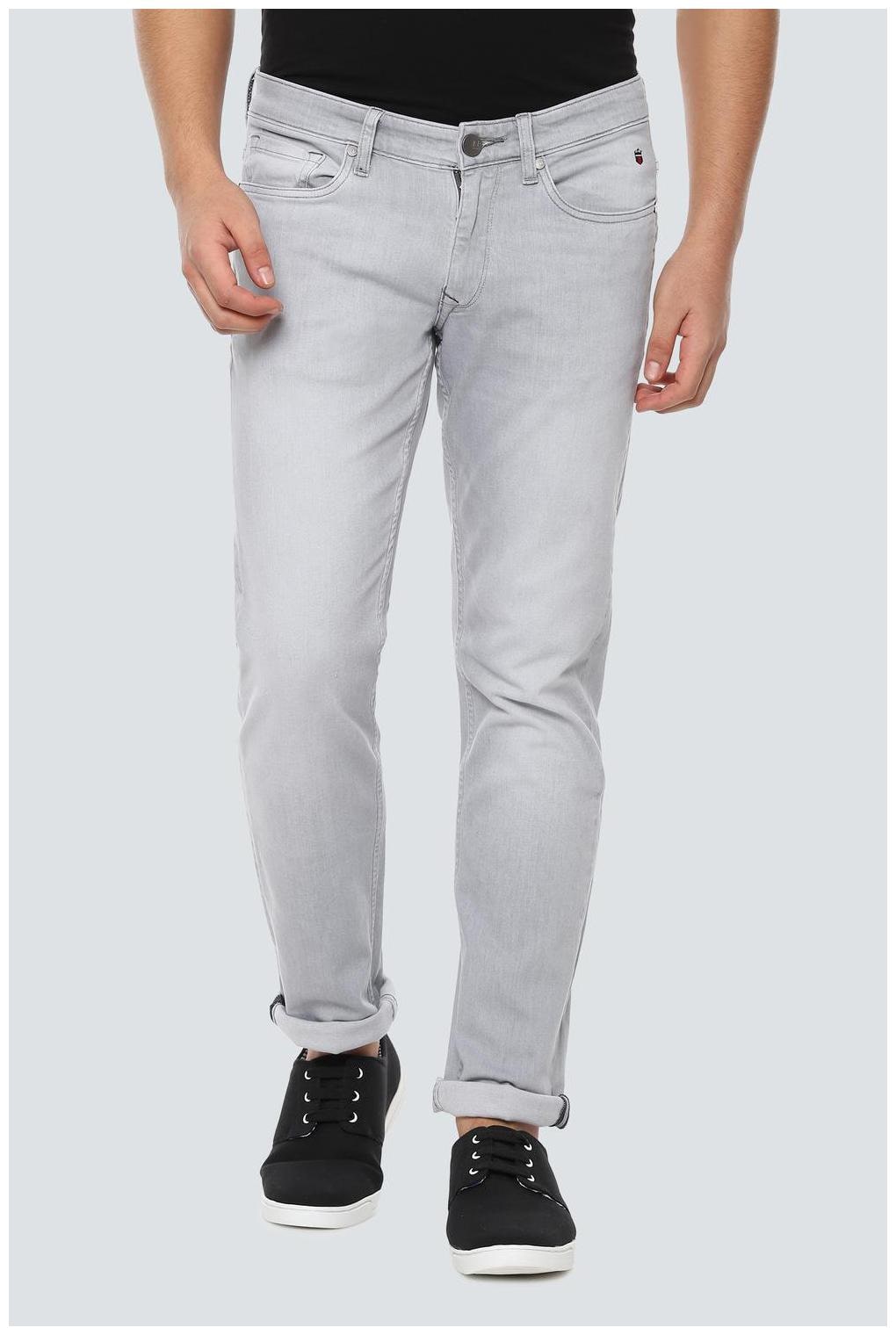 

Louis Philippe Men Grey Slim Fit Jeans