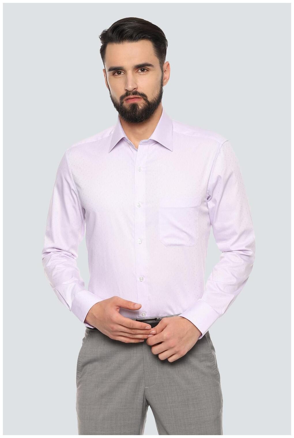 

Louis Philippe Men Regular fit Formal Shirt - Purple