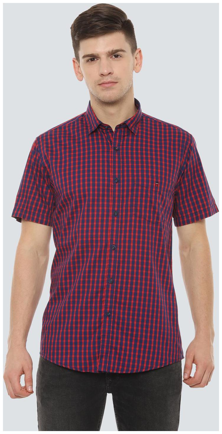 

Louis Philippe Men Blue Checked Slim Fit Casual Shirt