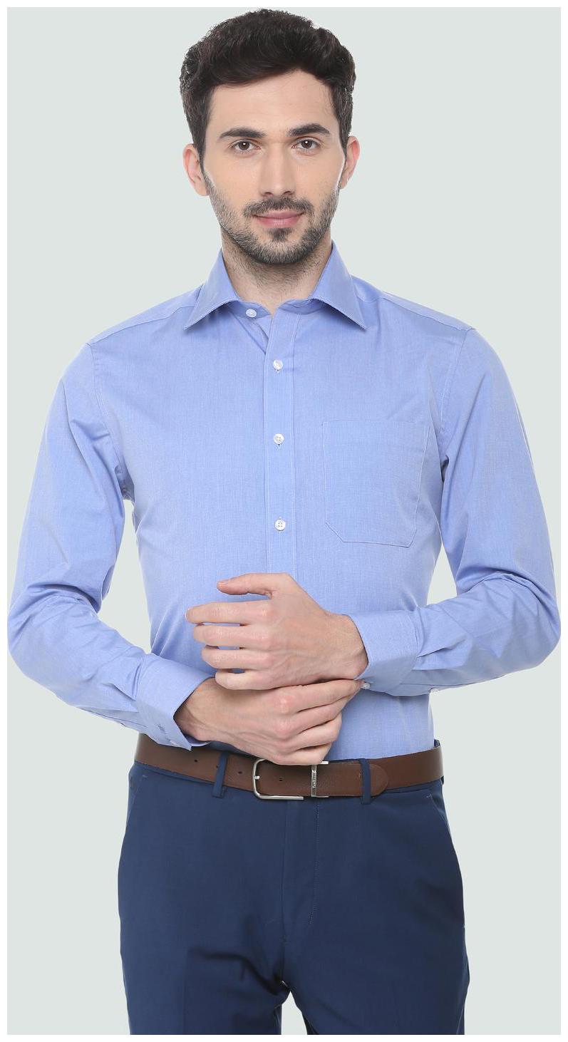 

Louis Philippe Men Regular fit Formal Shirt - Blue