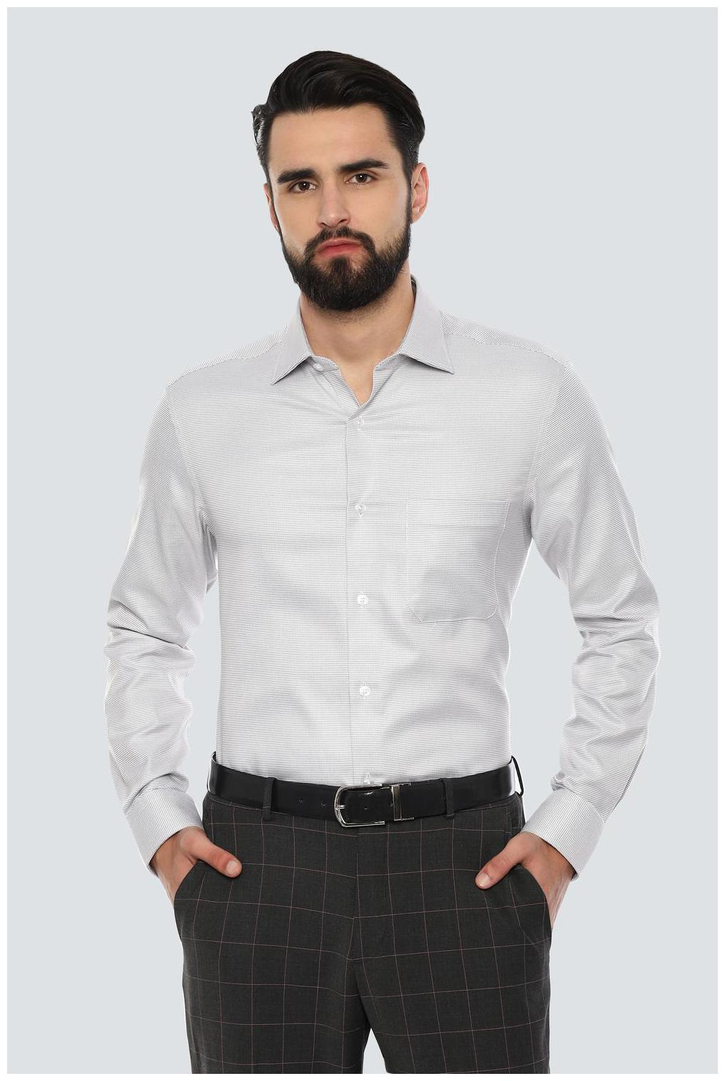

Louis Philippe Men Regular fit Formal Shirt - Grey