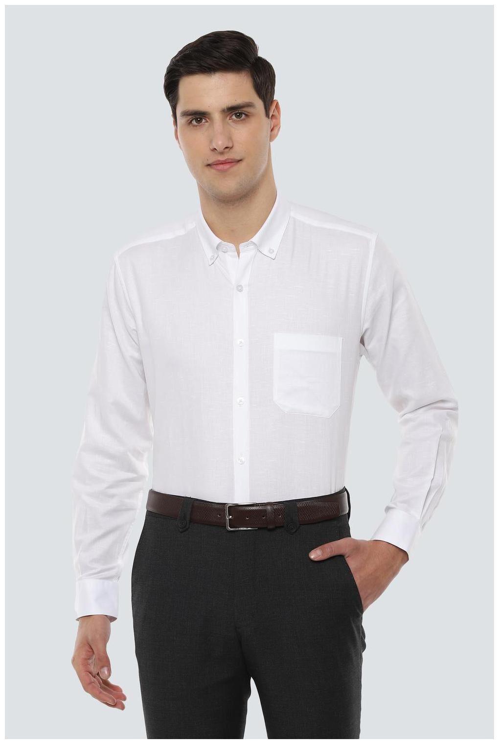 

Louis Philippe Men Slim fit Formal Shirt - White