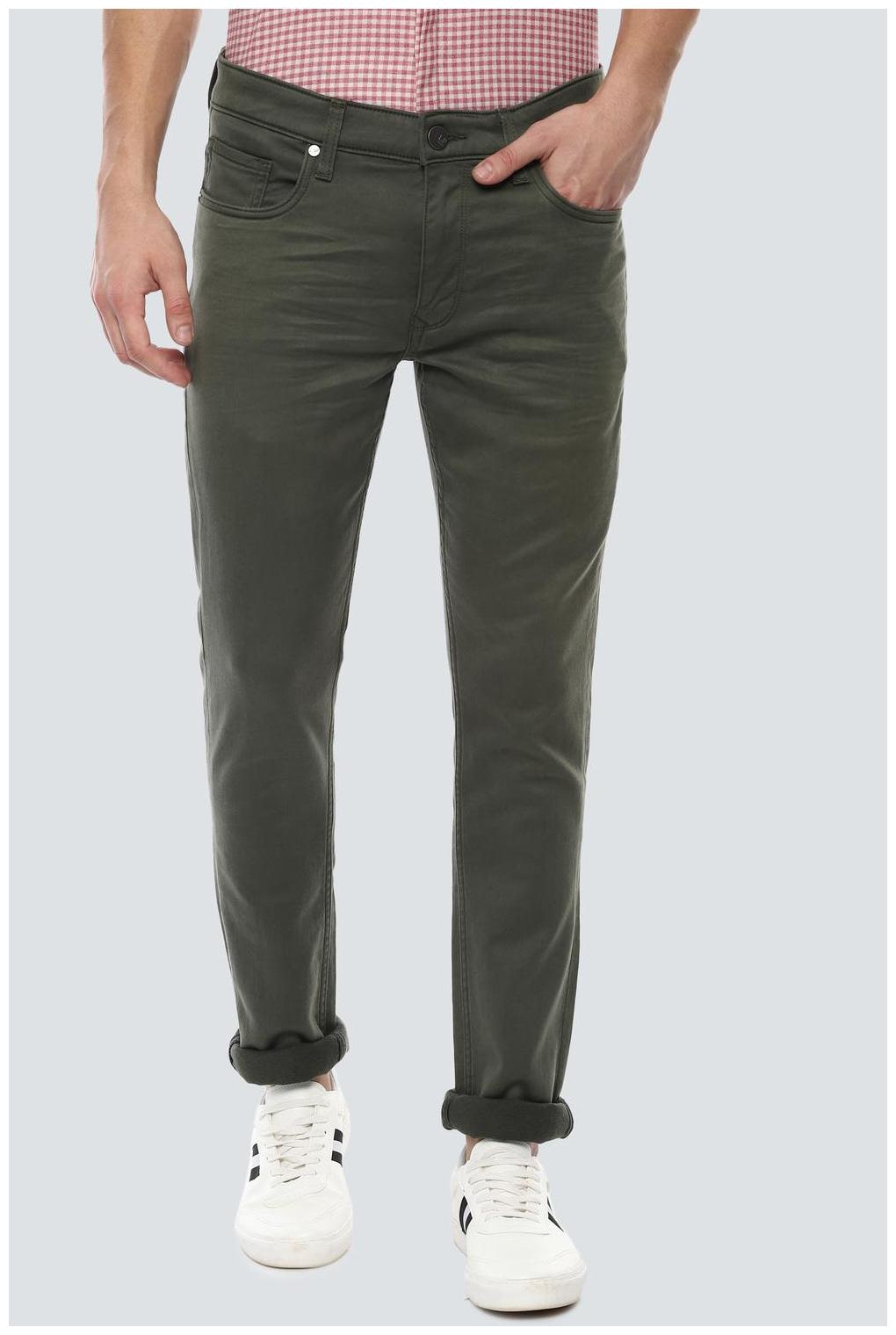 

Louis Philippe Men Green Slim Fit Jeans