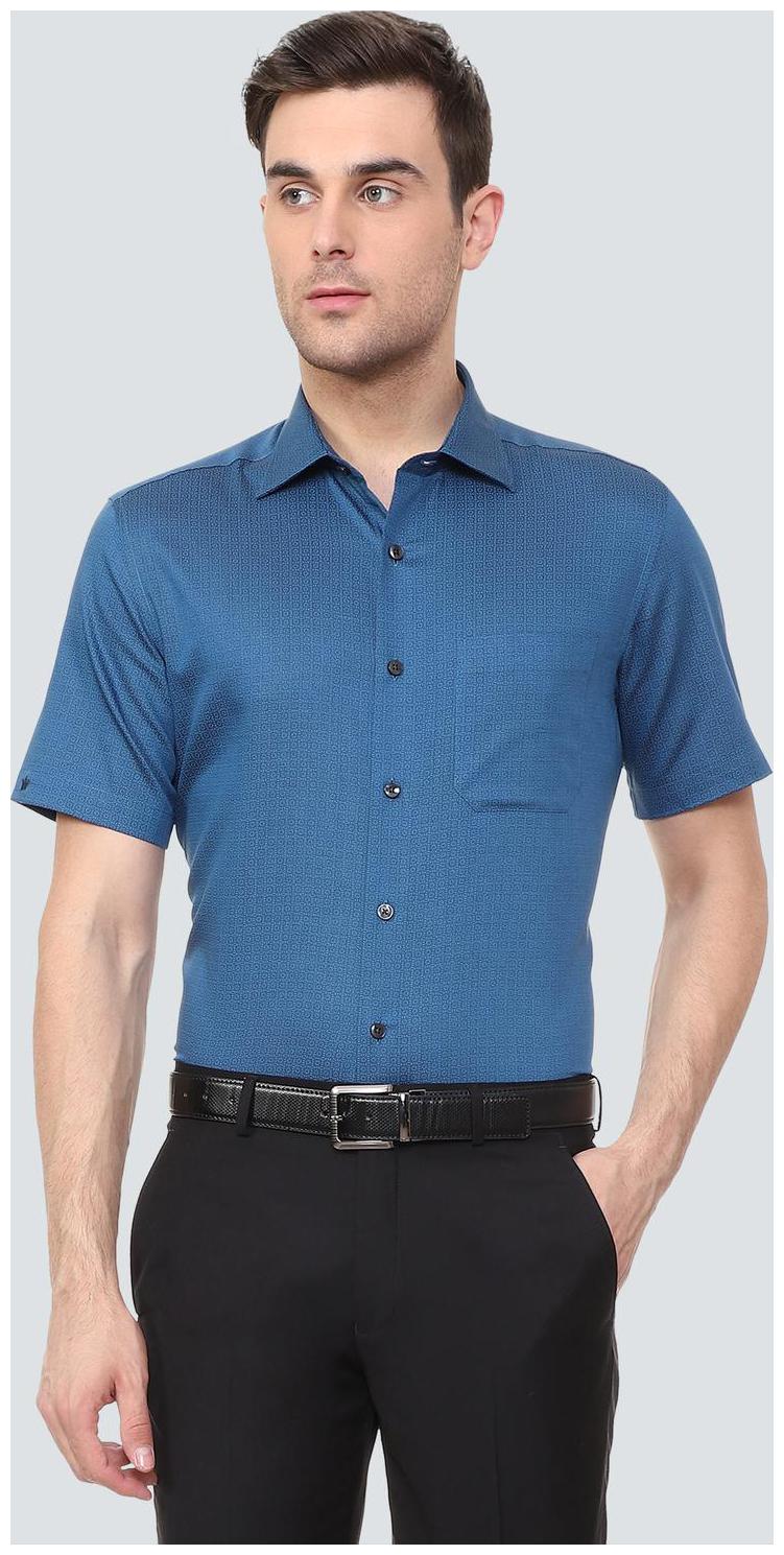 

Louis Philippe Men Regular fit Formal Shirt - Blue