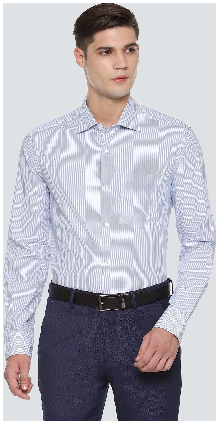 

Louis Philippe Men Regular fit Formal Shirt - Blue