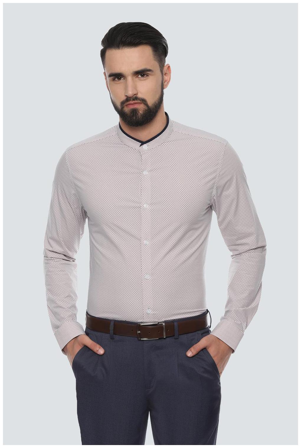

Louis Philippe Men Super slim fit Formal Shirt - Beige