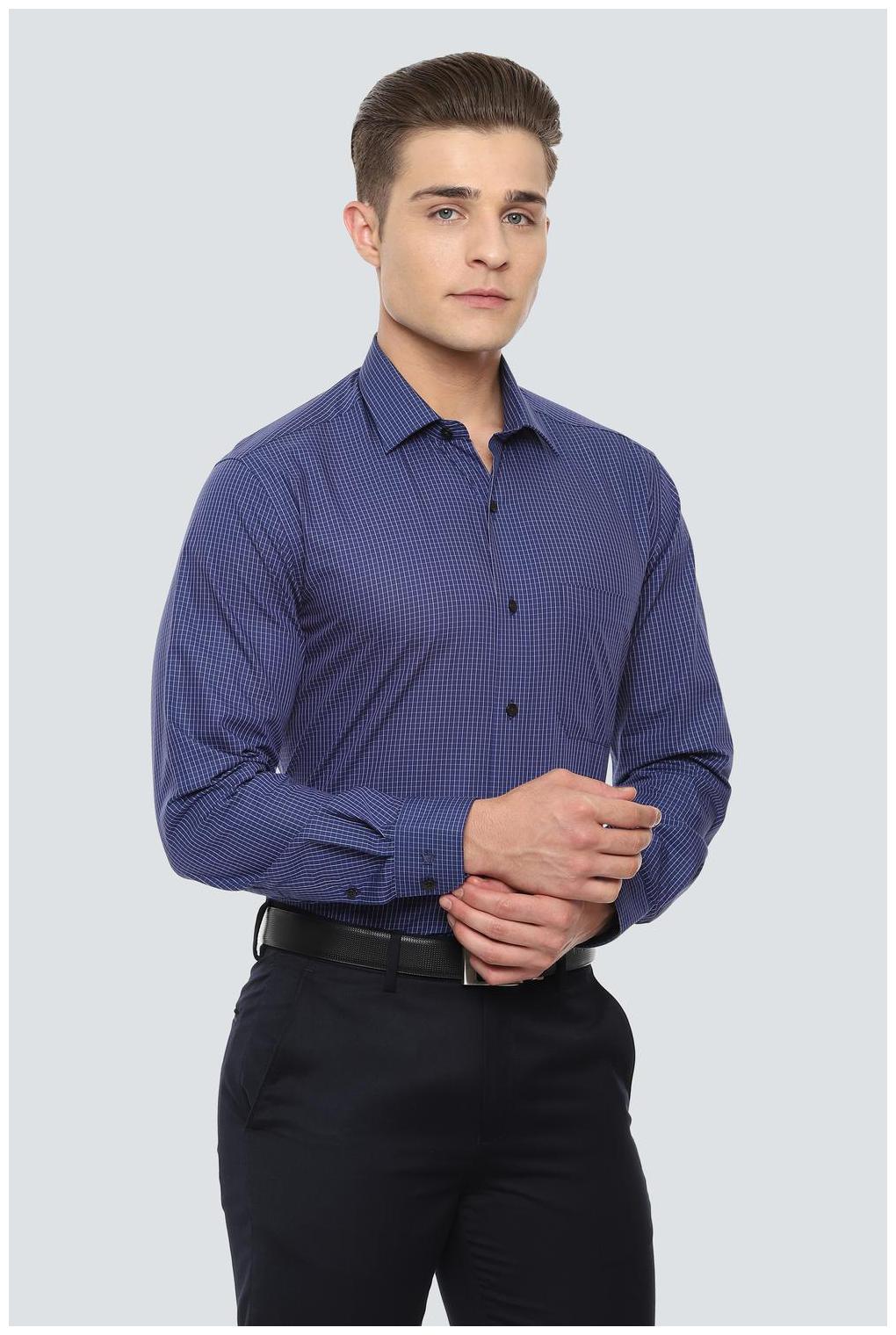 

Louis Philippe Men Slim fit Formal Shirt - Blue