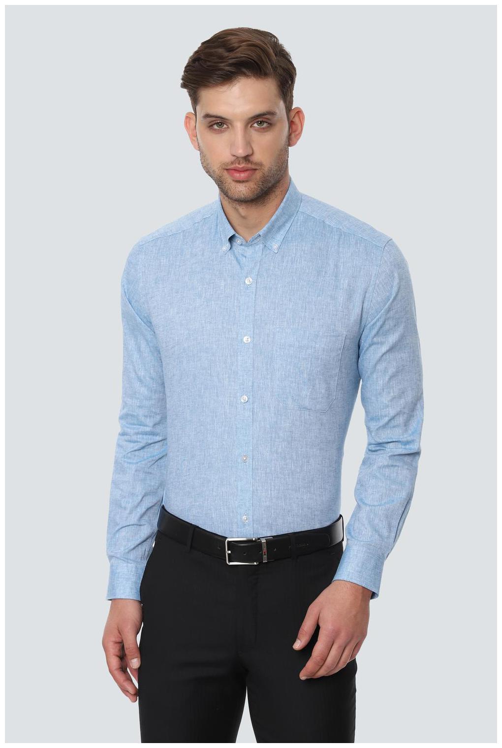 

Louis Philippe Men Slim fit Formal Shirt - Blue