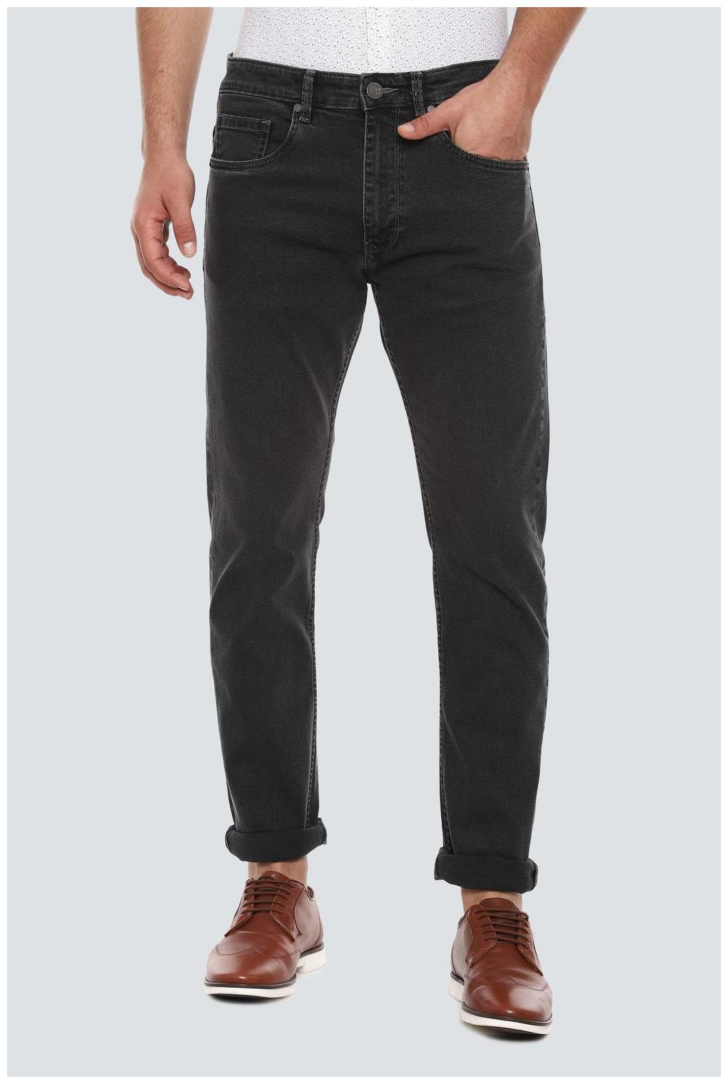 

Louis Philippe Men Black Regular Fit Jeans