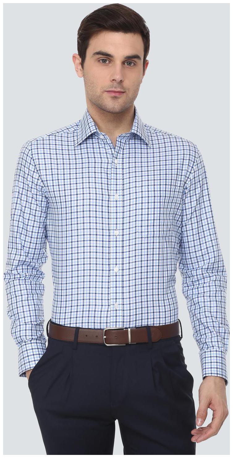 

Louis Philippe Men Regular fit Formal Shirt - Blue