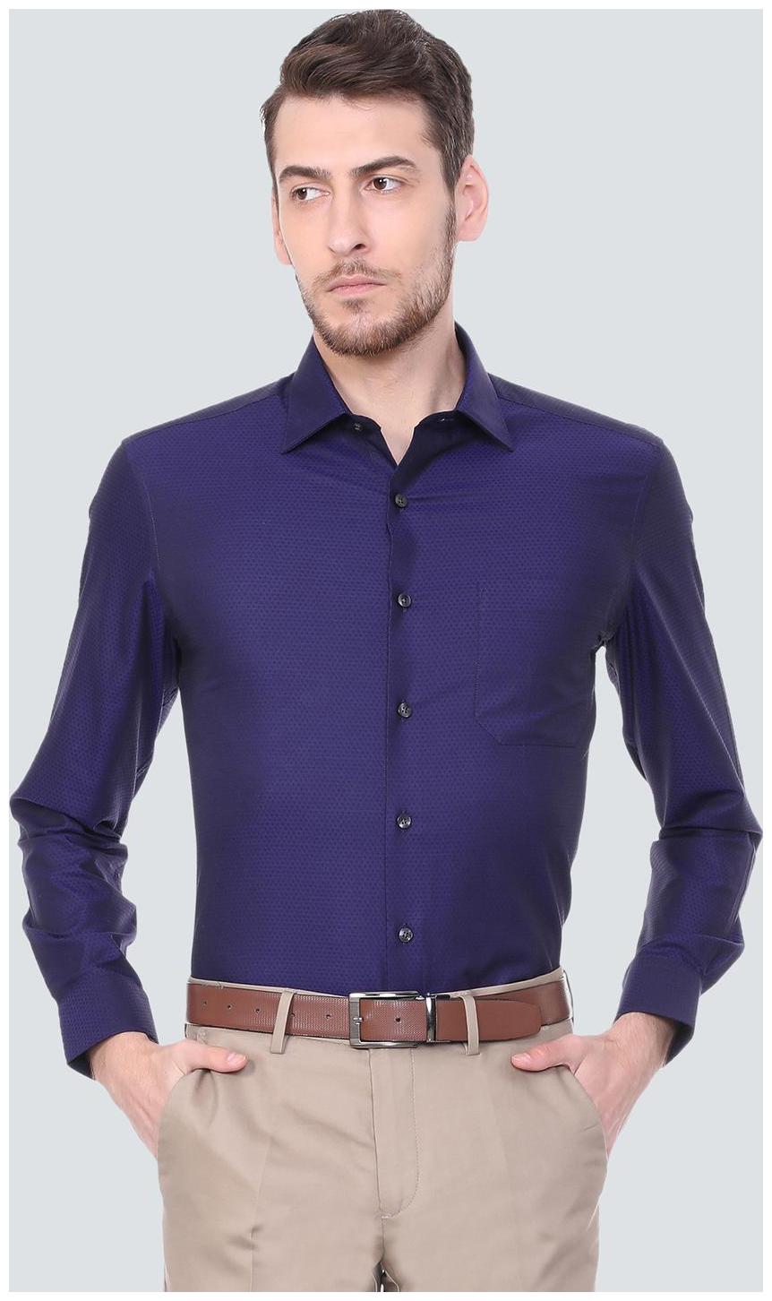 

Louis Philippe Men Regular fit Formal Shirt - Blue